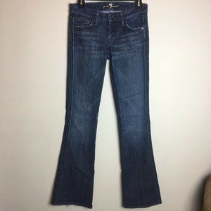7 For All Mankind Womens 27 Dark Wash Bootcut Jean